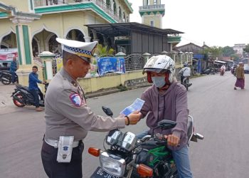 Kasat Lantas Muara Enim Gaungkan Hotline 110, Wujudkan Mudik Aman Keluarga Nyaman