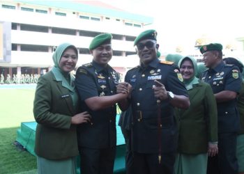 Danrem 044/Gapo Hadir Pada Acara Laporan Korp Kenaikan Pangkat Perwira Kodam II/Swj