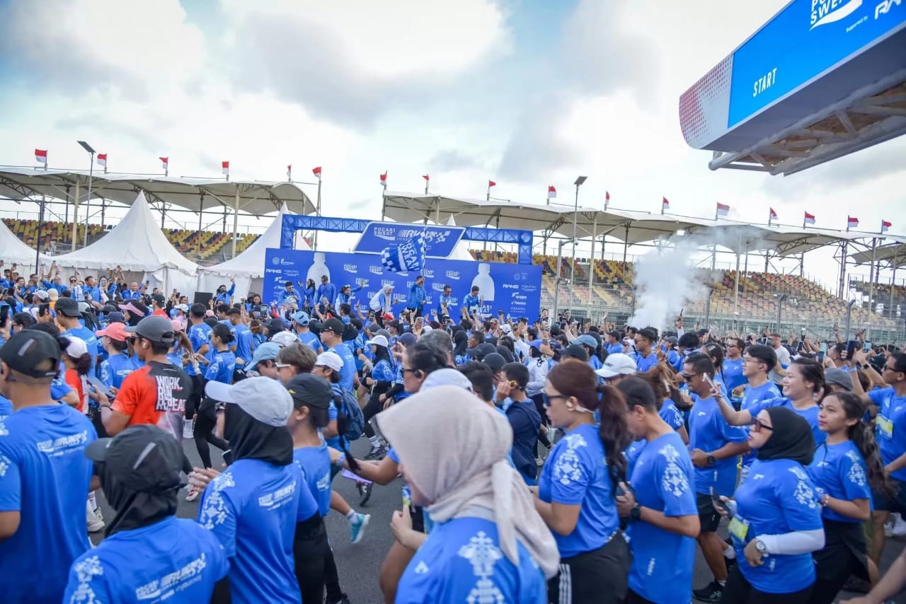 Mandalika Membiru! 9.000 Pelari Ramaikan Pocari Sweat Run 2025