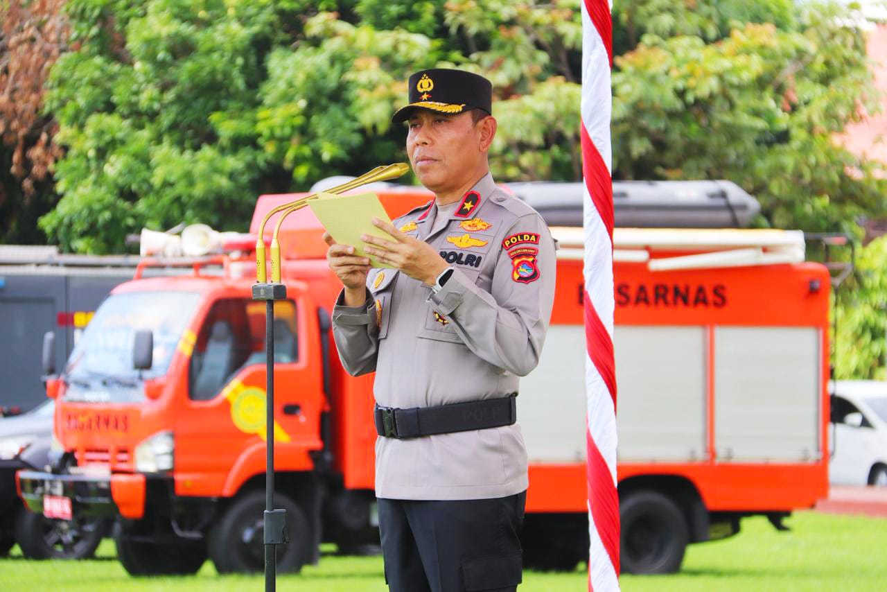 Wakapolda NTB, Pimpin Apel Tanggap Darurat, Pastikan Ribuan Personel Siap Hadapi Bencana Alam