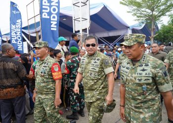 Pangdam III/Slw Pimpin Pengamanan Kunker Presiden Prabowo di Panen Raya Padi Karawang