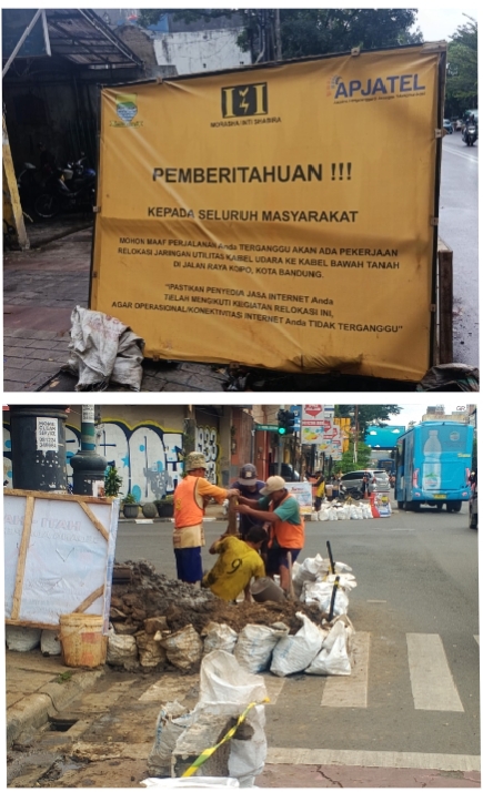 Proyek Galian Utilitas Kabel Kembali Berjalan di Kota Bandung, Dugaan Pelanggaran K3 dan Kerusakan Fasilitas Umum Jadi Sorotan
