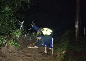 Polisi Evakuasi Tanah Longsor, Akses Jalan Kembali Normal