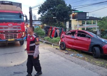 Tiga Kendaraan Terlibat Laka Lantas di Pamulihan, Dua Korban Luka Berat