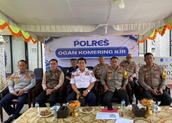 Polres OKI Ikuti Zoom Bersama Kapolri Bahas Antisipasi Arus Balik Idul Fitri 1447 H