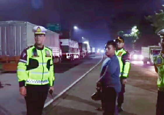 Arus Mudik dan Balik Lebaran, Puluhan Truk Sumbu Tiga Terjaring Petugas di Sukabumi Kota