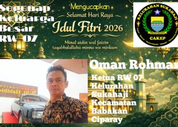 Pesan Ketua RW 07 Sukahaji Oman Rohman: Idul Fitri Jadi Ajang Memperkuat Kebersamaan Warga