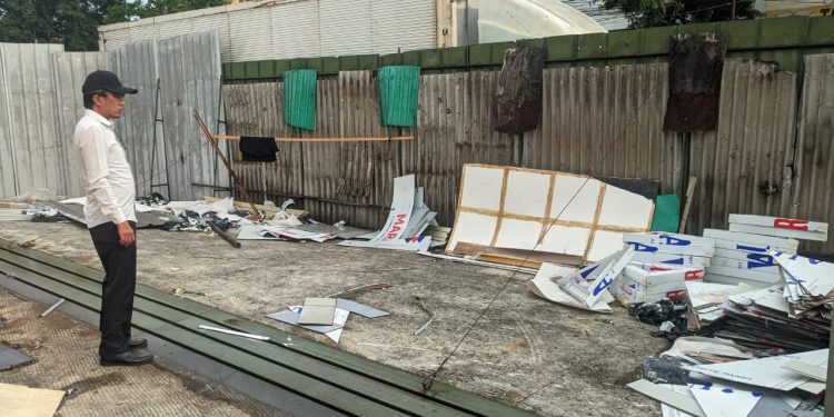 Pengecekan lokasi oleh UP Satpol Kecamatan Jumat (3/4/2026) di Will Fitness