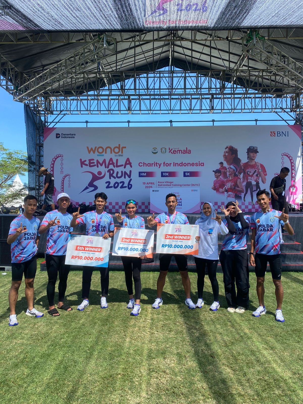 Kemala Run 2026 Meriah di Gianyar, Atlet Polda Jabar Sabet Sejumlah Prestasi