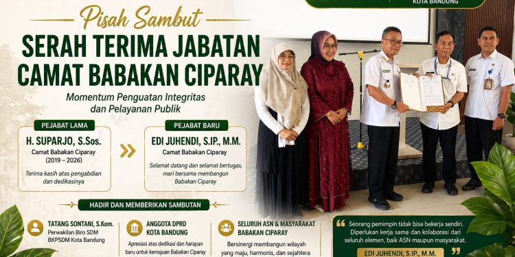 H.Suparjo, S.Sos. Geser ke Sukajadi, Edi Juhendi, S.Ip. M.M. Nahkodai Babakan Ciparay