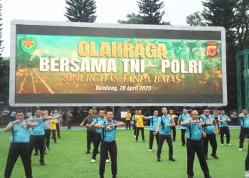 Sinergi Tanpa Batas, Kodam III/Siliwangi dan Polda Jabar Olahraga Bersama di Kota Bandung