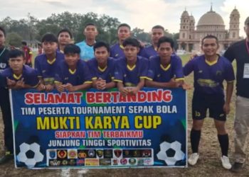 Sepak Bola Antar Desa, Cara Satgas TMMD Kodim 0402/OKI Jaga Stamina dan Kebersamaan