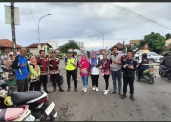 Kapolrestabes Palembang Pantau Langsung Pengamanan Kawasan Bebas Kendaraan Tahap I