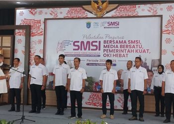 Andi Oktarius Resmi Pimpin SMSI OKI 2026-2029,Siap Bersinergi Dengan Pemkab