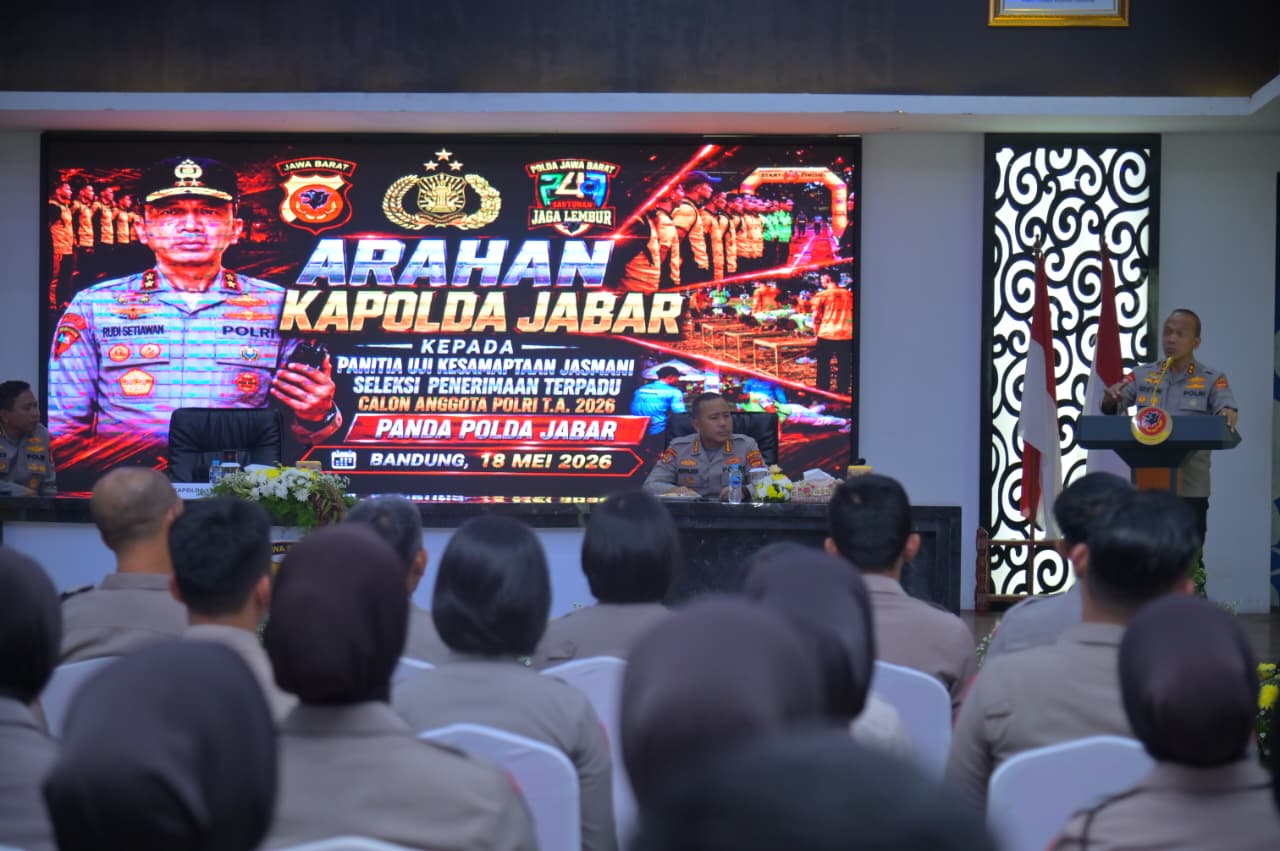 KAPOLDA JABAR TEGASKAN PRINSIP ‘BETAH’ DAN TINDAK TEGAS KECURANGAN DALAM SELEKSI PENERIMAAN ANGGOTA POLRI 2026