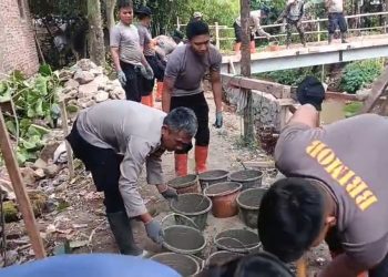 Polisi Bangun Jembatan Merah Putih di Cicalengka Hampir Rampung, Warga Segera Nikmati Akses Penghubung Baru
