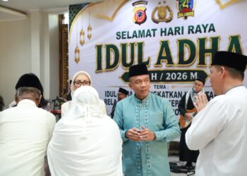 Kapolda Jabar Gelar Sholat Idul Adha Bersama Personel dan Masyarakat di Mapolda Jabar