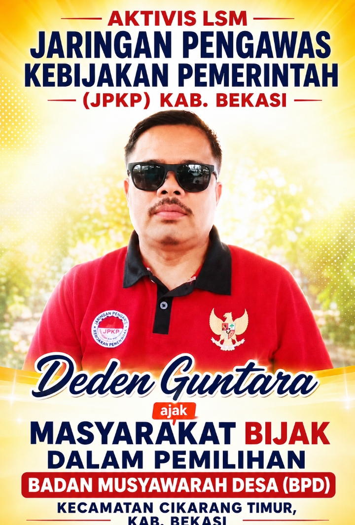 Aktivis LSM Jaringan Pengawas Kebijakan Pemerintah (JPKP) Ajak Masyarakat Bijak Sikapi Dinamika Pemilihan BPD