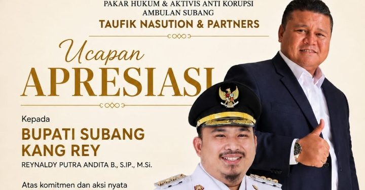 Pakar Hukum Taufik Nasution Apresiasi Ketegasan Kang Rey Berantas Miras, Dorong Tuntaskan Kasus Korupsi Ambulans RSUD Subang