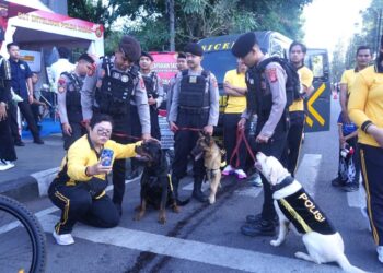 Polda Jabar Meriahkan Opening Ceremony Pekan Olahraga Polri 2026, Polisi Satwa Jadi Daya Tarik Masyarakat