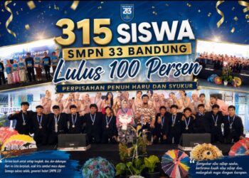 315 Siswa SMPN 33 Bandung Lulus 100 Persen, Perpisahan Berlangsung Penuh Haru dan Syukur