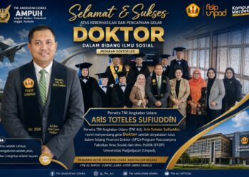 Perwira TNI AU Aris Toteles Sufiuddin Resmi Raih Gelar Doktor di Unpad, Angkat Isu Kesetaraan Gender dalam Misi Perdamaian Dunia