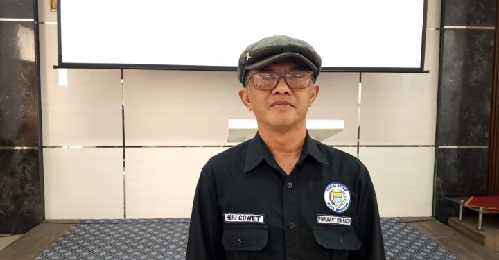 Ketua Forum RW Kecamatan Babakan Ciparay Heri Cowet