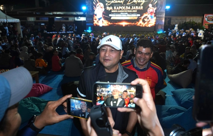 Kapolda Jabar Hadiri Nonton Bareng Final Piala Dunia FIFA 2026, Pererat Kebersamaan di Hari Bhayangkara ke-80