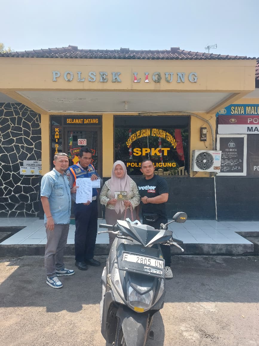 Gerak Cepat Polisi, Amankan dan Kembalikan Sepeda Motor Milik Warga yang Sempat Hilang