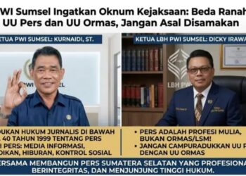 PWI Sumsel Ingatkan Oknum Kejaksaan: Beda Ranah UU Pers dan UU Ormas, Jangan Asal Disamakan