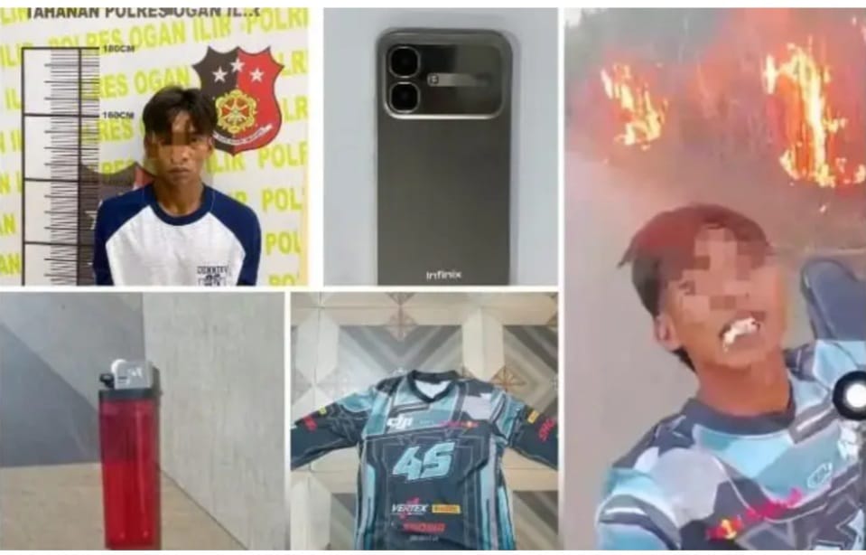 Sakit Hati Tak Diterima Kerja, Pemuda di Ogan Ilir Bakar 4,5 Hektare Lahan Tebu