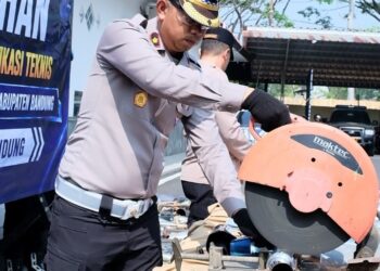 Polresta Bandung Tindak 1.589 Motor Knalpot Brong dalam Sebulan