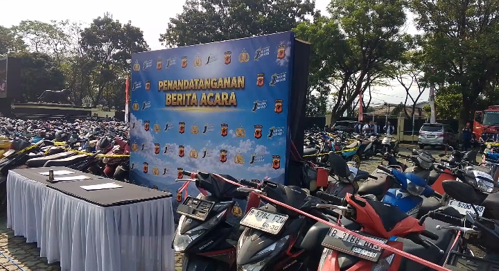 Sikat Kejahatan Jalanan di Jabar, 413 Pelaku Diciduk dan 1.016 Motor Disita
