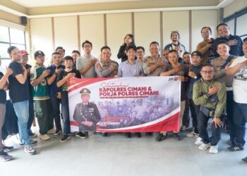 Kapolres Cimahi AKBP Moh. Faruk Rozi, S.H., S.I.K., M.Si. Menggelar Silaturahmi Bersama para Awak Media di Kota Baru Parahyangan