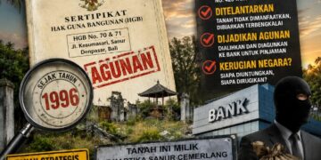 Dugaan Bandit Bank Berkedok PT? HGB Tanah Sanur Ditelantarkan dan Dijadikan Agunan Pinjaman Bank Sejak Tahun 1996