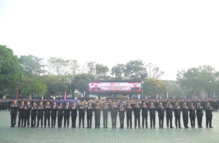 Polda Jabar Gelar Upacara HUT ke-81 RI, Instruksikan Anggota Pegang 4 Prinsip “Jaga Rawat Jawa Barat”