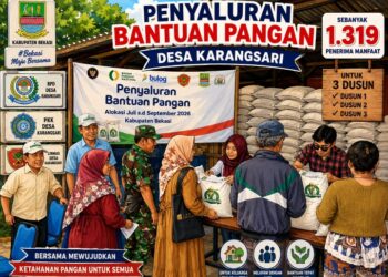 Penyaluran Bantuan Pangan untuk 1.319 Penerima di Desa Karangsari