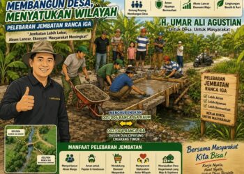 H. Umar Ali Agustiar Maraton Silaturahmi, Serap Aspirasi Masyarakat Bangun PJU penerangan dan Pelebaran Jembatan Kp. Rancaiga Kaum