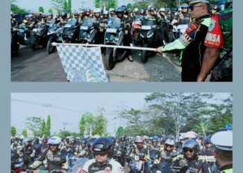 Bupati, Ketua DPRD, Dandim, Kapolres Sukabum Ikuti Touring Baksos Rangkaian HJKS Ke 156 “Ngalongok Dulur di Lembur”