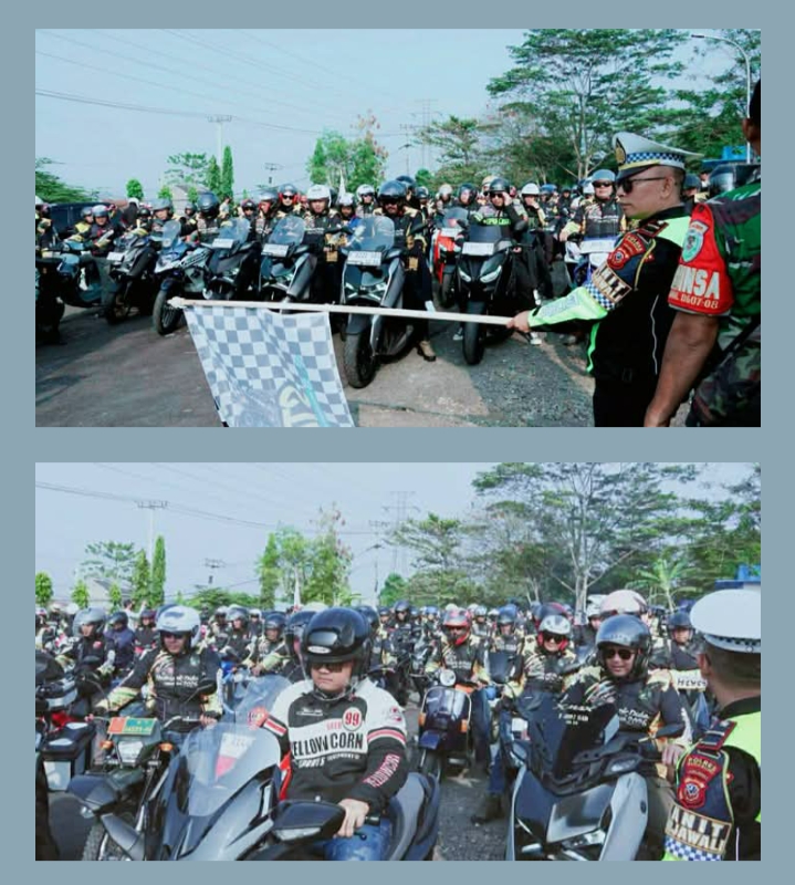 Bupati, Ketua DPRD, Dandim, Kapolres Sukabum Ikuti Touring Baksos Rangkaian HJKS Ke 156 “Ngalongok Dulur di Lembur”
