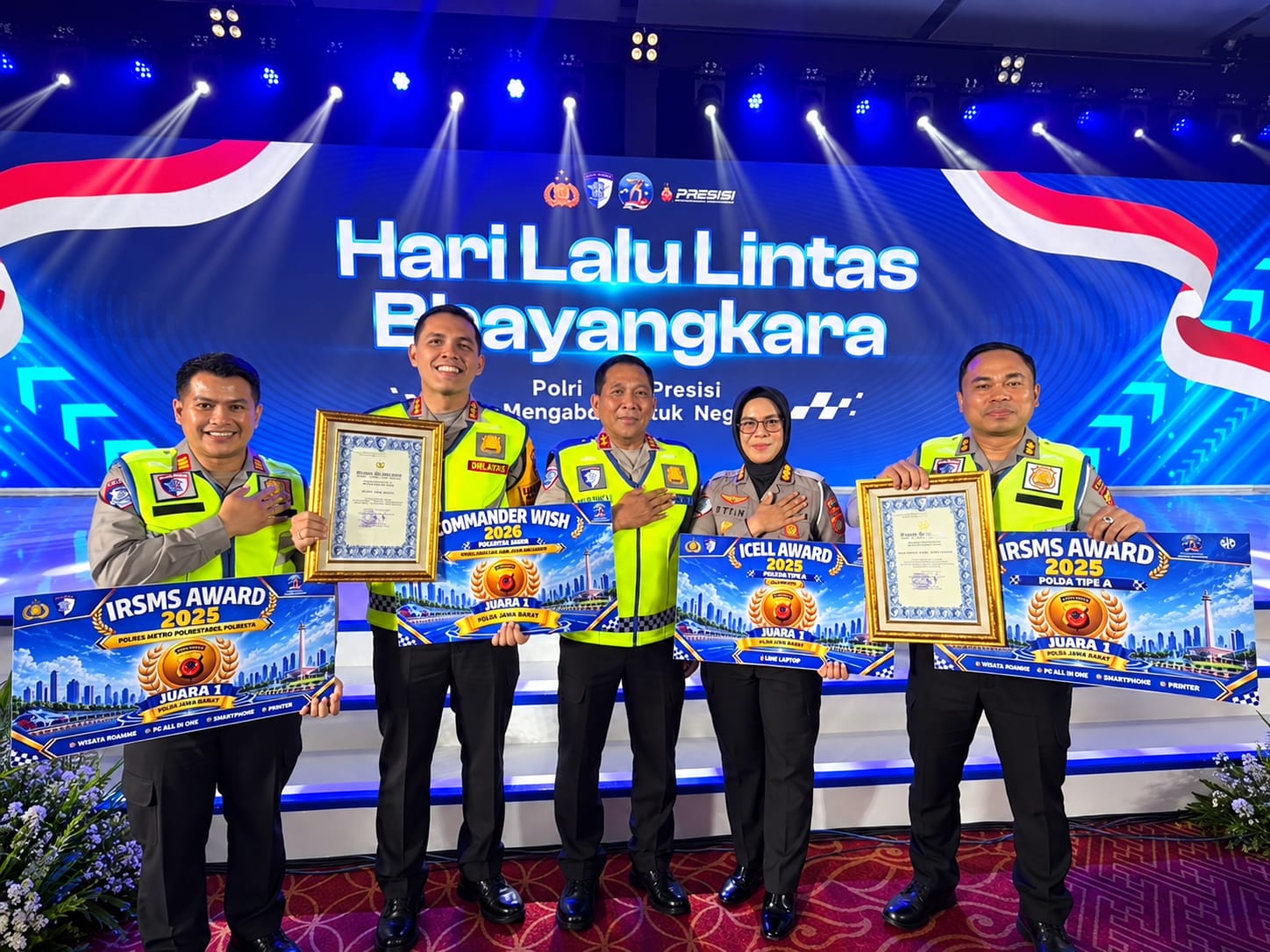 Sabet 5 Kategori Penghargaan Bergengsi di HUT Ke-71 Lalu Lintas, Dit Lantas Polda Jabar Torehkan Prestasi Gemilang