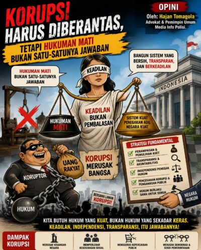 “Korupsi Harus Diberantas, Tetapi Hukuman Mati Bukan Satu-Satunya Jawaban”