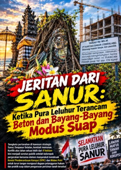 Jeritan dari Sanur: Ketika Pura Leluhur Terancam Beton dan Bayang-Bayang Modus Suap