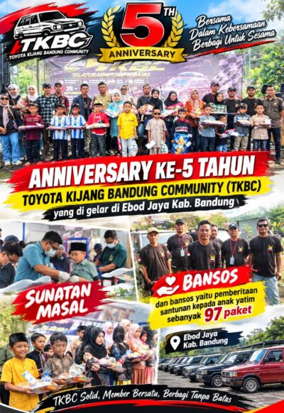 TKBC Rayakan 5 Tahun Kebersamaan, Sunatan Massal, Santunan Anak Yatim dan Dhuafa Sebanyak 97 Paket