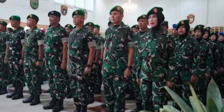 Semakin Tinggi Pangkat, Semakin Besar Tanggung Jawab: Kodam II/Sriwijaya Gelar Laporan Korps Kenaikan Pangkat Perwira
