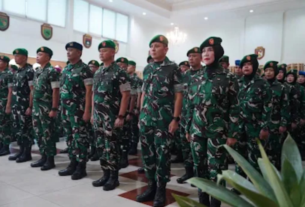 Semakin Tinggi Pangkat, Semakin Besar Tanggung Jawab: Kodam II/Sriwijaya Gelar Laporan Korps Kenaikan Pangkat Perwira