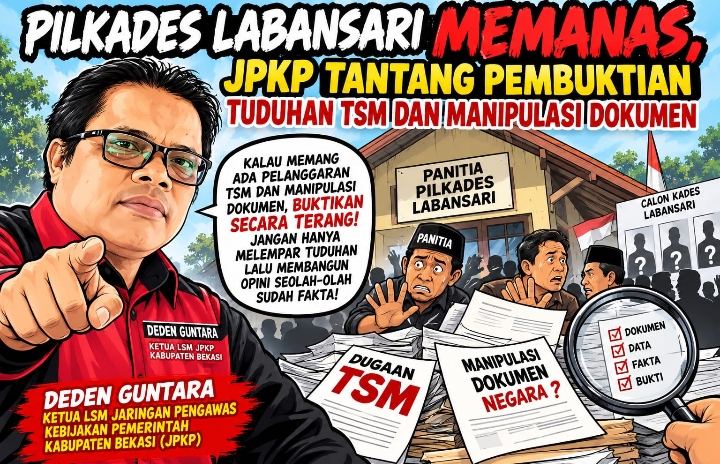 PILKADES LABANSARI MEMANAS, JPKP TANTANG PEMBUKTIAN TUDUHAN TSM DAN MANIPULASI DOKUMEN