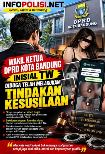 Dugaan Penyebaran Video Pribadi Perempuan Seret Wakil Ketua DPRD Kota Bandung, Marwah Wakil Rakyat Dipertanyakan
