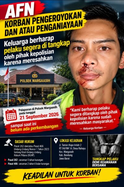 Keluarga Korban Pertanyakan Perkembangan Laporan Dugaan Pengeroyokan di Margaasih, Minta Polisi Bertindak