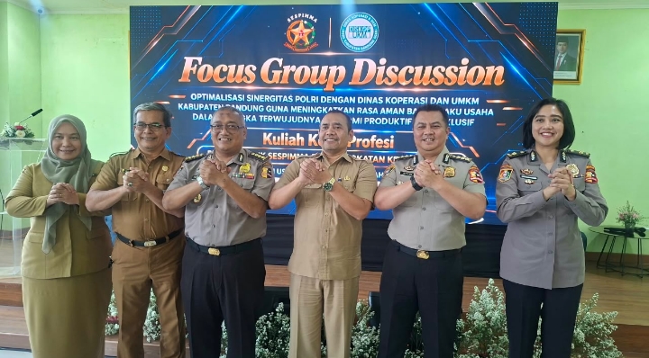 Peserta Didik Sespimma Polri Angkatan ke-76 Gelar FGD Optimalisasi Kerja Sama Satgas Pangan Polri dengan Dinas Ketahanan Pangan dan Perikanan Kabupaten Bandung